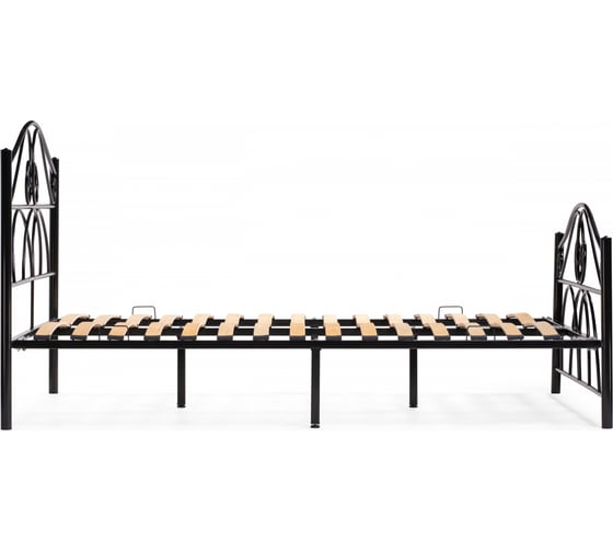 Двуспальная кровать Woodville Морика 160x200 черная 482083