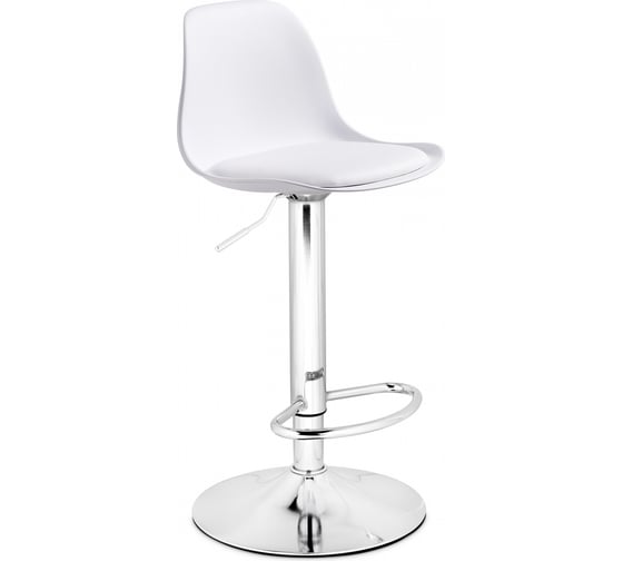 Барный стул Woodville Soft white / chrome 15746