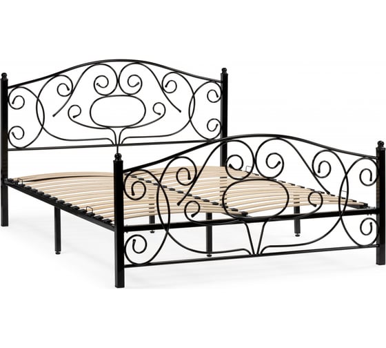 Двуспальная кровать Woodville Викси 160x200 черная 482085 1