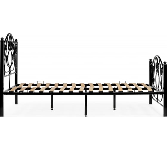 Двуспальная кровать Woodville Викси 160x200 черная 482085