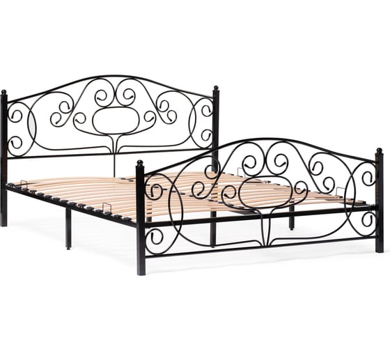 Двуспальная кровать Woodville Викси 180x200 черная 482084