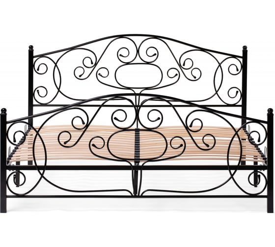 Двуспальная кровать Woodville Викси 180x200 черная 482084