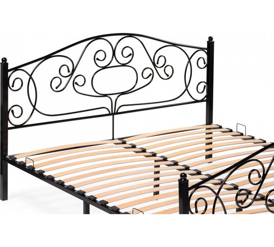 Двуспальная кровать Woodville Викси 180x200 черная 482084