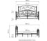 Двуспальная кровать Woodville Викси 180x200 черная 482084 9