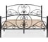 Двуспальная кровать Woodville Нерика 160x200 черная 482088 4