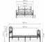 Двуспальная кровать Woodville Нерика 160x200 черная 482088 5
