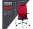 Офисное кресло BRABIX Premium Ultimate Ex-801 хром, плотная двойная сетка Х2, черное/красное 532921 12