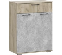 Комод Woodville Бостон КМ-800 дуб крафт серый / бетонный камень 552909