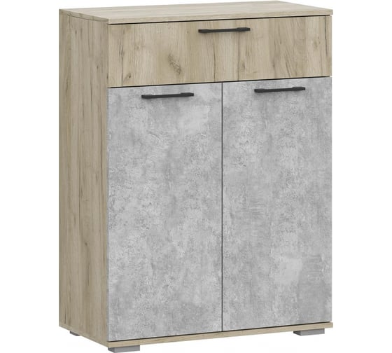 Комод Woodville Бостон КМ-800 дуб крафт серый / бетонный камень 552909