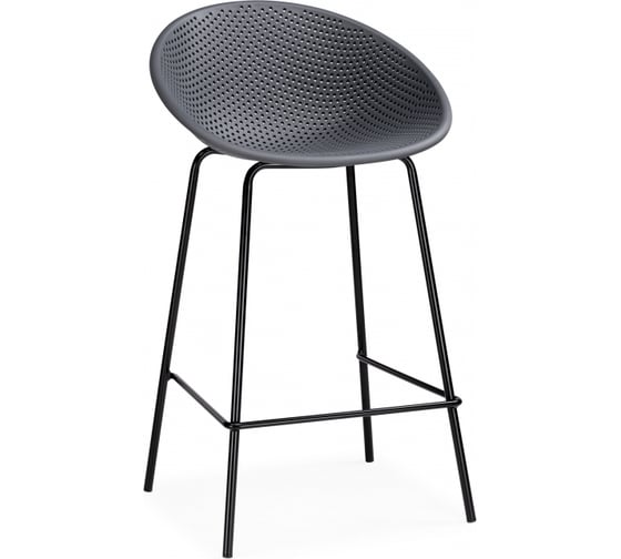 Полубарный стул Woodville Zeta dark grey / black 15702 1