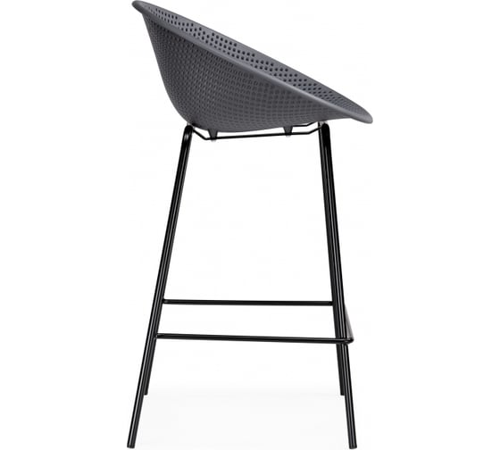 Полубарный стул Woodville Zeta dark grey / black 15702