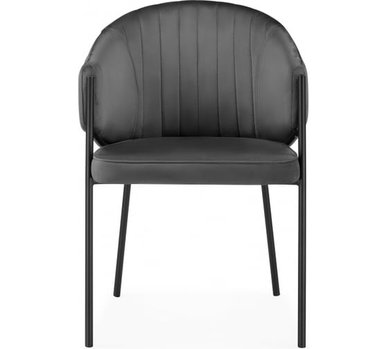 Стул на металлокаркасе Woodville Kortni dark grey / black 15703