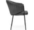 Стул на металлокаркасе Woodville Kortni dark grey / black 15703 3
