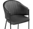 Стул на металлокаркасе Woodville Kortni dark grey / black 15703 5