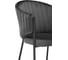 Стул на металлокаркасе Woodville Kortni dark grey / black 15703 6