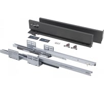 Система ящиков AKS Slimbox 90x500 мм, низкий, с доводчиком, графит, правый и левый 45760
