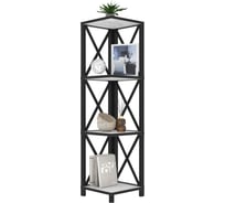 Стеллаж Эвент Слим-4 СС-4 291*291*1120 Белый бетон пайн