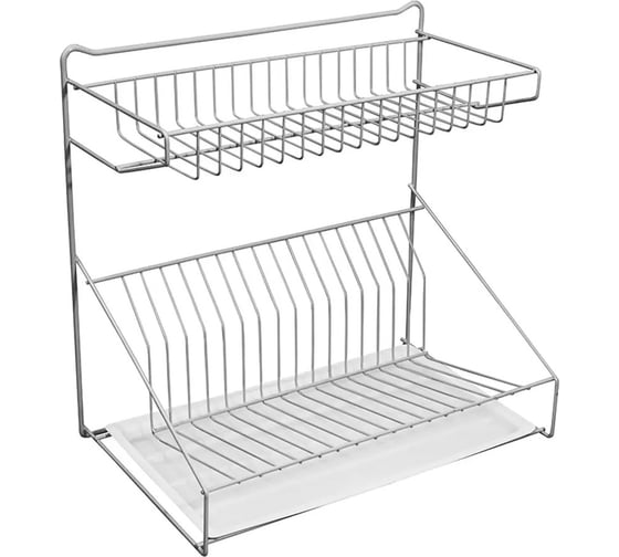 Сушилка для посуды Palladium BUTLER 007.11 универсальная, хром, 38*38*24,5 см 115896 1