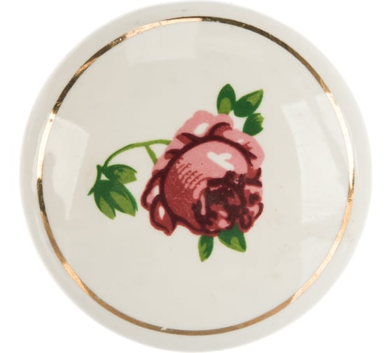 Ручка-кнопка Brante RK.1427.WT.F29 роза 606550