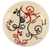 Ручка-кнопка Brante FF Н0033430 коричневый орнамент 606525