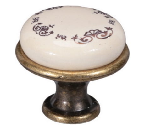 Ручка-кнопка Brante FF Н0033426 золотой орнамент 606528