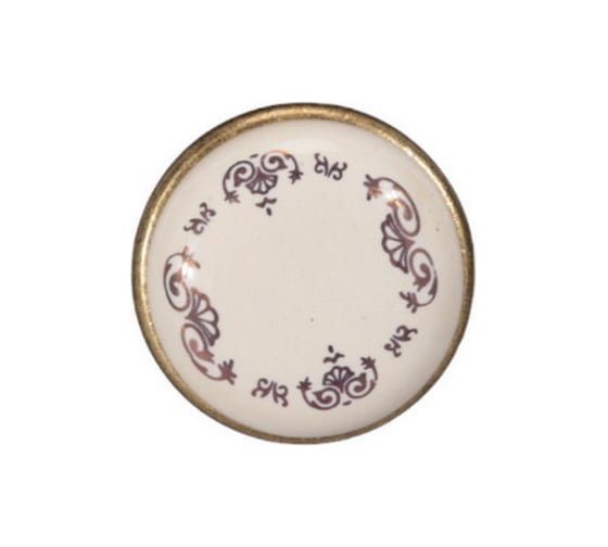 Ручка-кнопка Brante FF Н0033426 золотой орнамент 606528