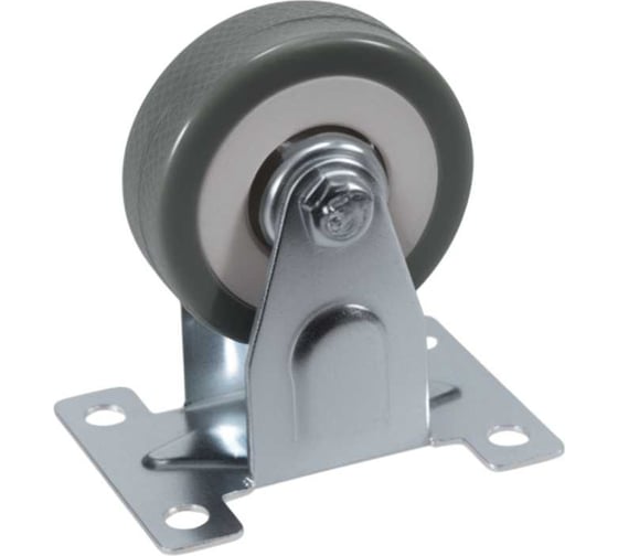 Неповоротное колесо Brante 50 мм серая резина 33050F FMT50 104400