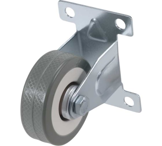 Неповоротное колесо Brante 50 мм серая резина 33050F FMT50 104400
