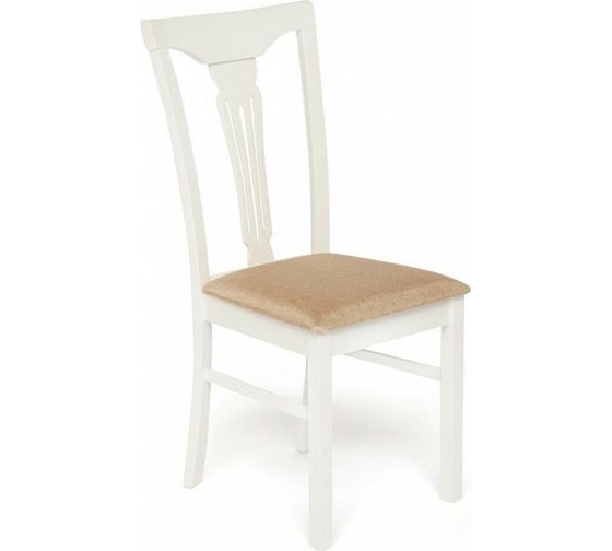 Стул Tetchair гермес/hermes дерево гевея, 43x49x94 см, ivory white, ткань песочная (jaffy 104-58) 19542