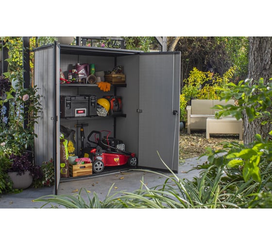 Шкаф KETER DUOTECH HIGH STORE+ 2 SHELVES 1400 L 246950
