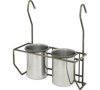 Полка для двух универсальных стаканов Palladium HD 40.52.04 BR 113209