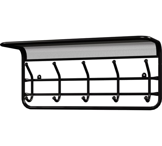 Вешалка ЗМИ с полкой Гранада 21 GRANADA 21 hanger with shelf черный ВСПГ21 Ч