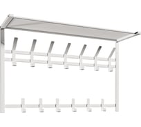 Вешалка ЗМИ с полкой 2-х ярусная Торонто 32, hanger with shelf белый ВСПТ32 Б