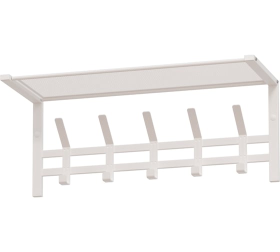 Вешалка ЗМИ с полкой Торонто 21, hanger with shelf белый ВСПТ21 Б