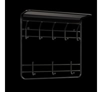 Вешалка ЗМИ с полкой Гранада 22 GRANADA 22 hanger with shelf графит ВСПГ22 Гр