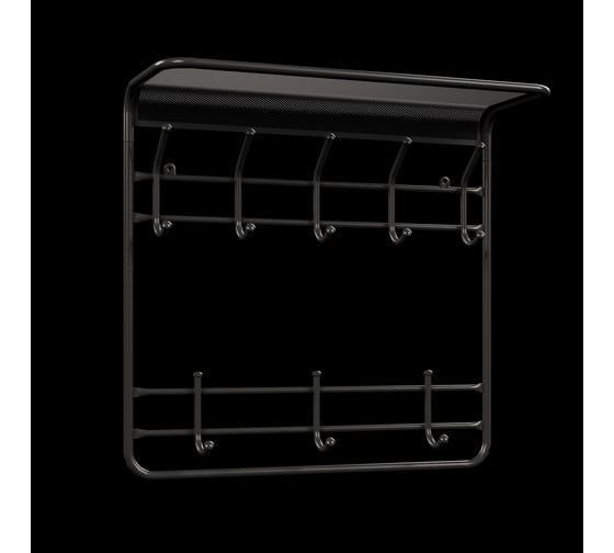 Вешалка ЗМИ с полкой Гранада 22 GRANADA 22 hanger with shelf графит ВСПГ22 Гр 1