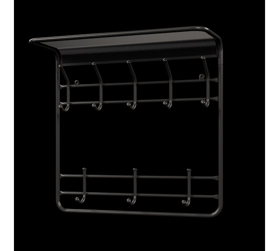 Вешалка ЗМИ с полкой Гранада 22 GRANADA 22 hanger with shelf графит ВСПГ22 Гр