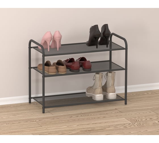Подставка для обуви ЗМИ Верона 23 VERONA 23 shoe rack графит ПДОВ23 ГР