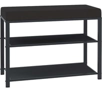 Банкетка ЗМИ Торонто 23S TORONTO 23S banquet&shoes цвет каркаса графит, цвет сиденья серый БТ23СГрС