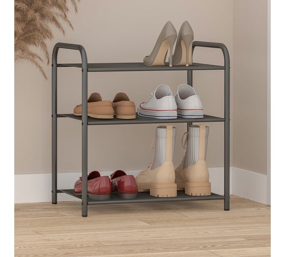 Подставка для обуви ЗМИ Верона 13 VERONA 13 shoe rack графит ПДОВ13 ГР