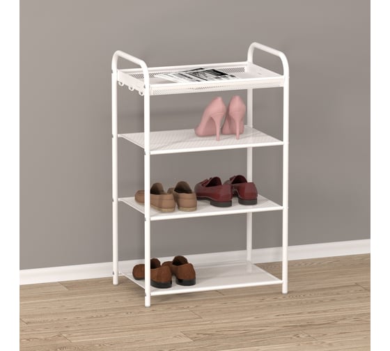 Подставка для обуви ЗМИ Верона 14 VERONA 14 shoe rack белый ПДОВ14 Б