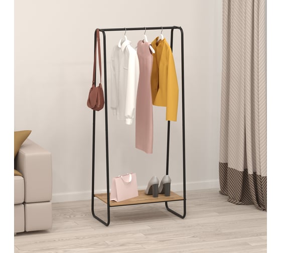 Вешалка гардеробная ЗМИ Скандинавия 21 с полкой SCANDINAVIA 21 clothes rack черный ВГССП21 Ч