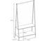 Вешалка гардеробная ЗМИ Алабама 32 ALABAMA 32 clothes rack белый ВГА32 Б 4