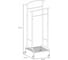 Вешалка костюмная ЗМИ Римини 2М RIMINI 2M costume hanger графит ВКР2М ГР 7
