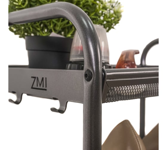 Подставка для обуви ЗМИ Верона 14 VERONA 14 shoe rack графит ПДОВ14 ГР