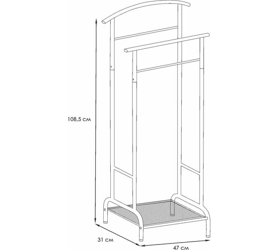 Вешалка костюмная ЗМИ Римини 2 RIMINI 2 costume hanger черный ВКР2 Ч