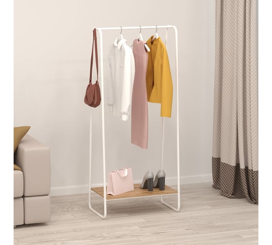 Вешалка гардеробная ЗМИ Скандинавия 21 с полкой SCANDINAVIA 21 clothes rack белый ВГССП21 Б