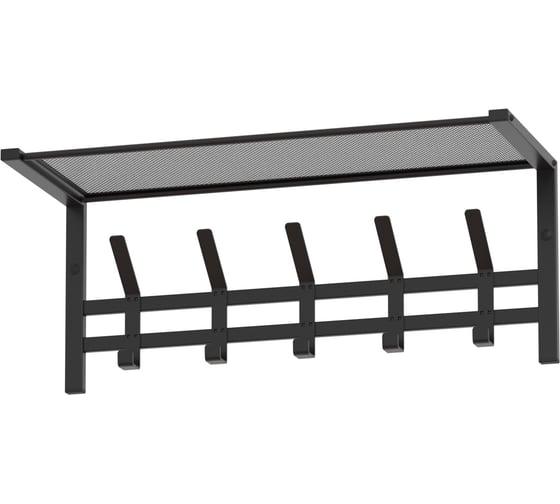 Вешалка ЗМИ с полкой Торонто 21, hanger with shelf черный ВСПТ21 Ч
