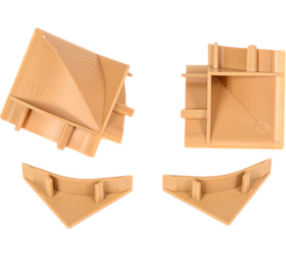 Комплект фурнитуры Cezar BL33-3T (1520) DIY 1520/156/1309/1313/1348/1349/1387/1389/1416/BL073 (2 заглушки, 1 внутренний угол, 1 внешний угол) BL33.3T.SET