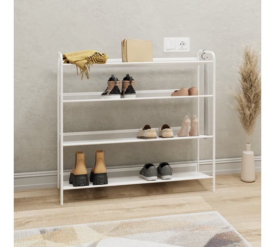 Подставка для обуви ЗМИ Женева 34 GENEVA shoe rack 34 белый ПДОЖ34 Б